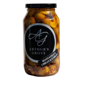 Manzanillo Table olives with Chilli & Garlic in EVOO