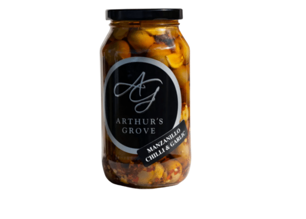 Manzanillo Table olives with Chilli & Garlic in EVOO