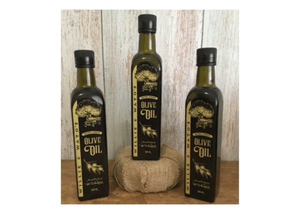 Willie & Wato's Extra Virgin Olive Oil from Windermere Farms in the Wheatbelt of WA