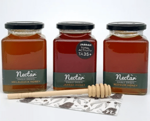 single origin Jarrah Honey from Nectar Honey In the northern suburbs of Perth