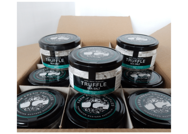 Truffle salt jars from Farm Fresh Truffles near Pemberton WA