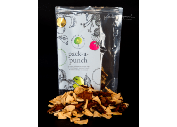 Pack a Punch fruit chips from Gloria Dieu Farm