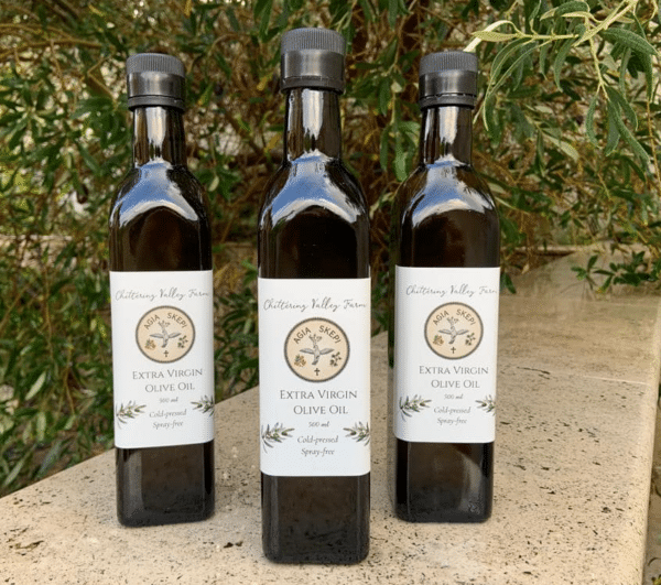 Olive oil produced in the Chittering valey by Agia Skepi Farm