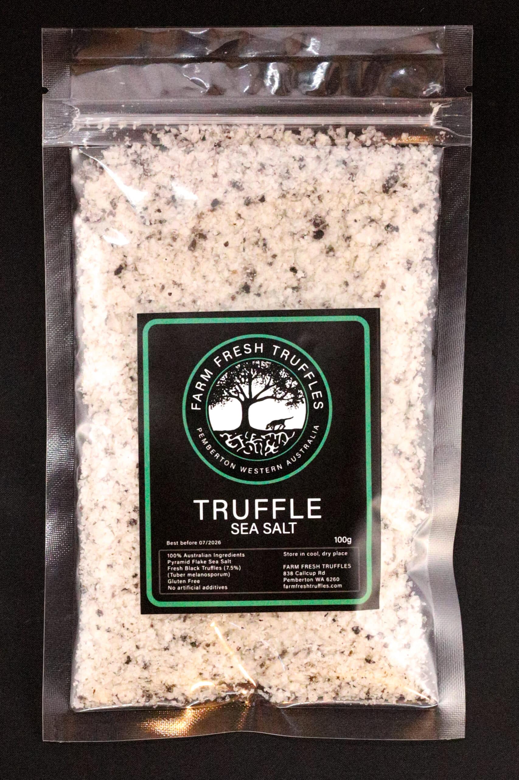 Truffle salt made by truffle farmers 100 gr refill bag | free postage ...