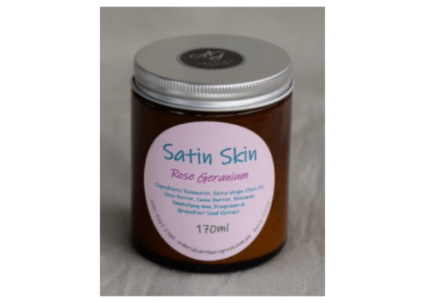 Rose Geranium Scented Satin Skin by Arthur's Grove in WA