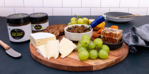 Australian Black lime relish used on another cheese platter
