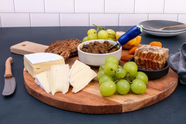 Australian Black lime relish used on a cheese platter